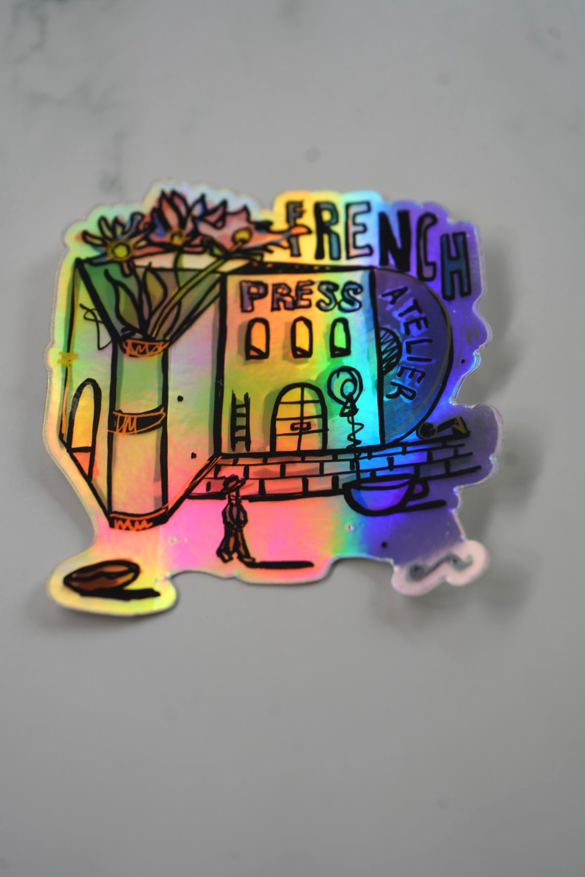 Sticker Edificio · Arte de Adrielo